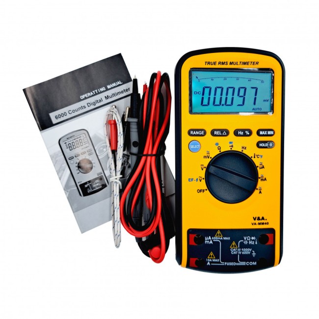 Мультиметр цифровой с повышенной защитой VA-MM40