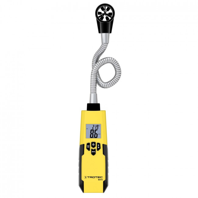 Анемометр Trotec BA16 с крыльчаткой на гибком зонде Анемометр Trotec BA16 с крыльчаткой на гибком зонде