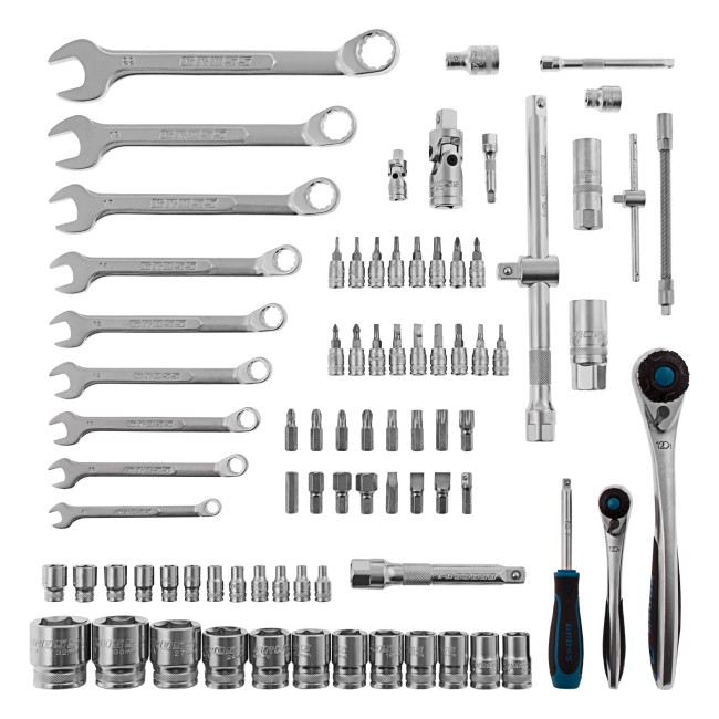 Набор инструментов 1/4", 1/2", CrV 82 предмета Gross