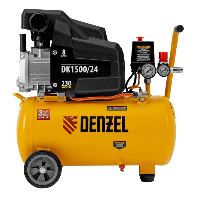 Компрессор коаксиальный воздушный DK1500/24 Х-PRO Denzel Компрессор коаксиальный воздушный DK1500/24 Х-PRO Denzel