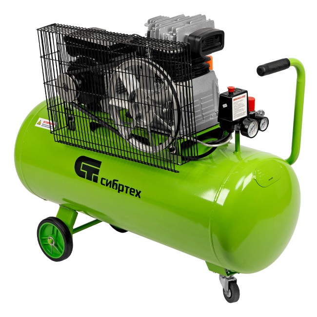 Компрессор воздушно-масляный КР-2200/100 ременной привод Сибртех Компрессор воздушно-масляный КР-2200/100 ременной привод Сибртех