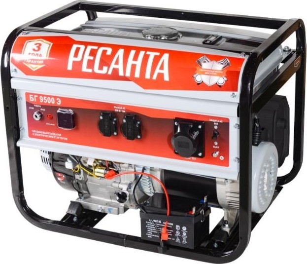 Бензиновый генератор Ресанта БГ 9500 Э Бензиновый генератор Ресанта БГ 9500 Э