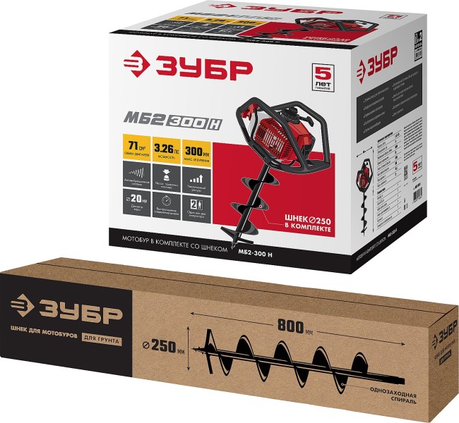 Мотобур МБ2-300 Н ЗУБР