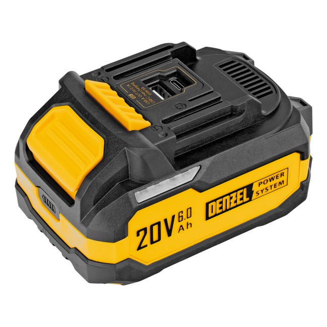 Батарея аккумуляторная BH-20-6.0, Li-Ion, 20 В, 6,0 Ач Denzel