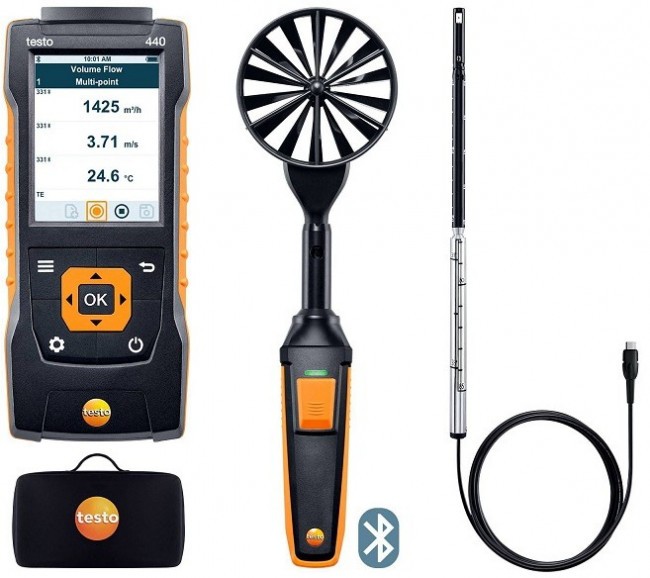 Комплект Testo 440 для вентиляции №1 Комплект Testo 440 для вентиляции №1
