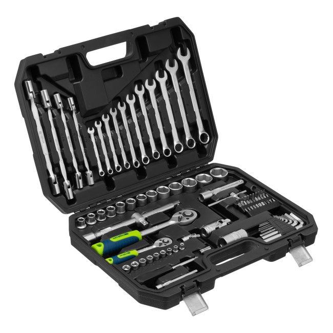 Набор инструментов 1/2", 1/4" 89 предметов Сибртех Набор инструментов 1/2", 1/4" 89 предметов Сибртех