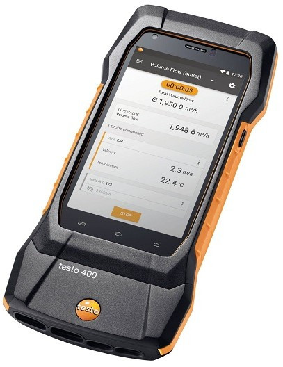 Комплект Testo 400 для вентиляции с зондом-крыльчаткой 16 мм Комплект Testo 400 для вентиляции с зондом-крыльчаткой 16 мм