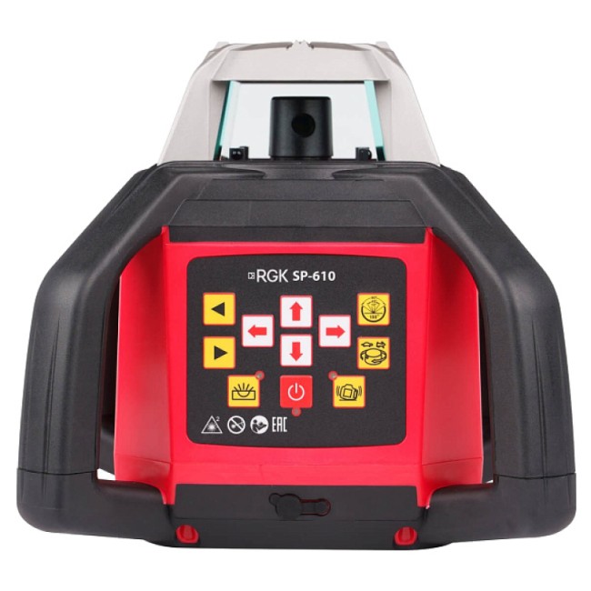 Комплект: ротационный нивелир RGK SP-610 + элевационный штатив RGK SH-170 + рейка RGK LR-2 + дальномер RGK DL100 Комплект: ротационный нивелир RGK SP-610 + элевационный штатив RGK SH-170 + рейка RGK LR-2 + дальномер RGK DL100