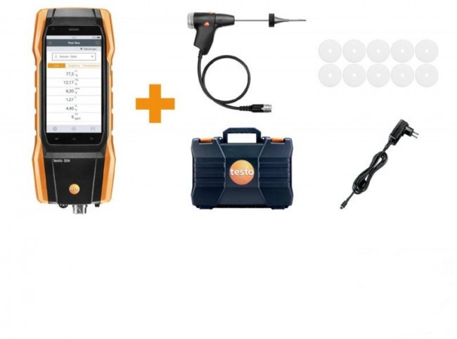 Комплект Testo 300 Longlife (O2, СО с H2-компенсацией до 8 000 ppm) Комплект Testo 300 Longlife (O2, СО с H2-компенсацией до 8 000 ppm)