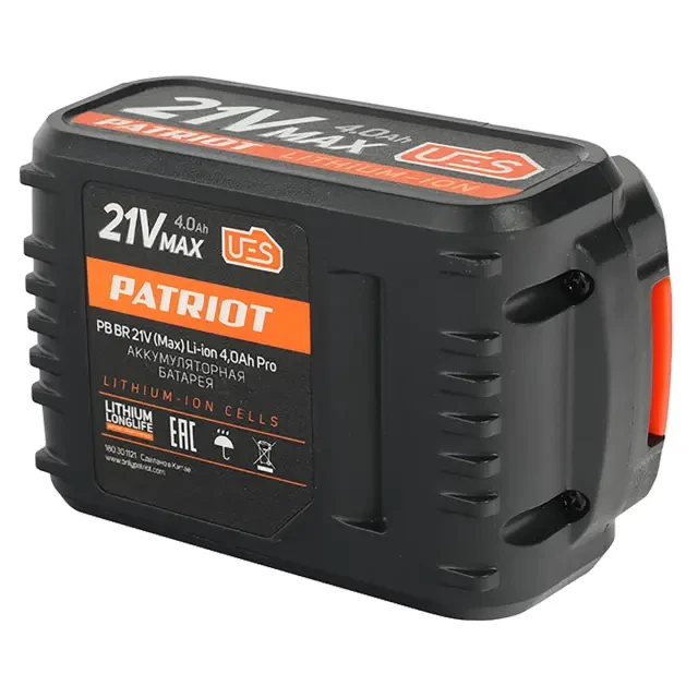 Батарея аккумуляторная Patriot BR 21 V Max Pro UES 21 В, 4 А*ч, Li-ion