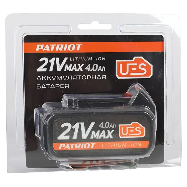 Батарея аккумуляторная Patriot BR 21 V Max Pro UES 21 В, 4 А*ч, Li-ion