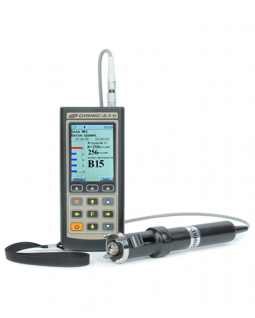 Электронный склерометр ОНИКС-2.5ВБ версия 1 со встроенным пирометром