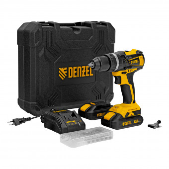 Дрель-шуруповерт аккумуляторная ударная CIDB-IB-18-02 Denzel Дрель-шуруповерт аккумуляторная ударная CIDB-IB-18-02 Denzel